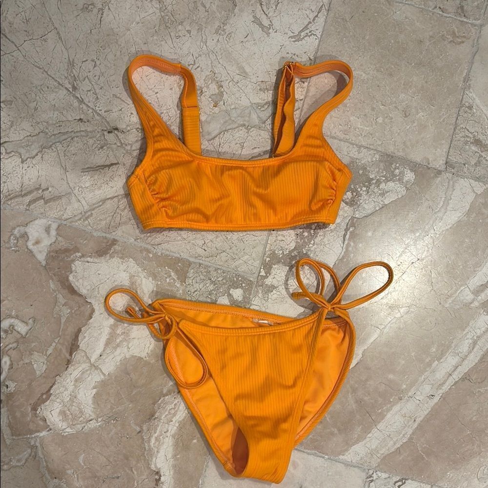Wild Fable size XXS Vibrant Orange Bikini Set